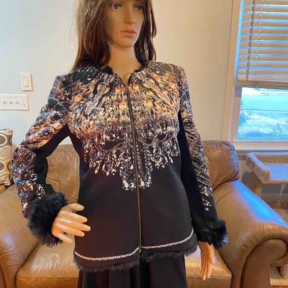 Jackets & Blazers - Clover Canyon Reversible Chandelier Faux Fur Jacket Size S STUNNING!